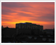 Ausblick West vom Balkon bei Sonnenuntergang